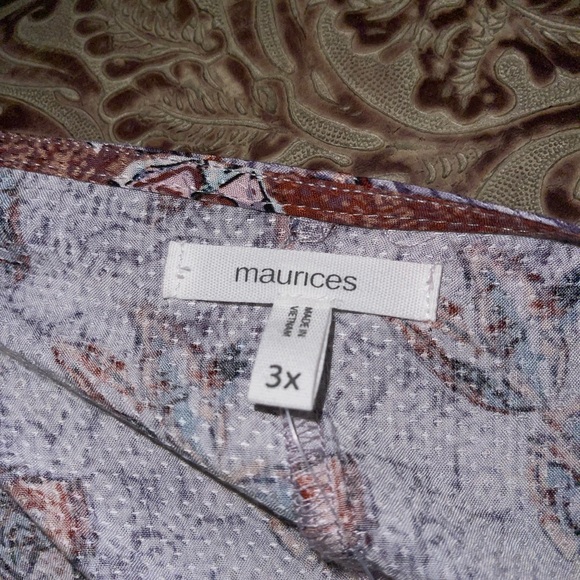 Maurices NWT short sleeve kimono cardigan top light weight size 3X lavender - Picture 4 of 5